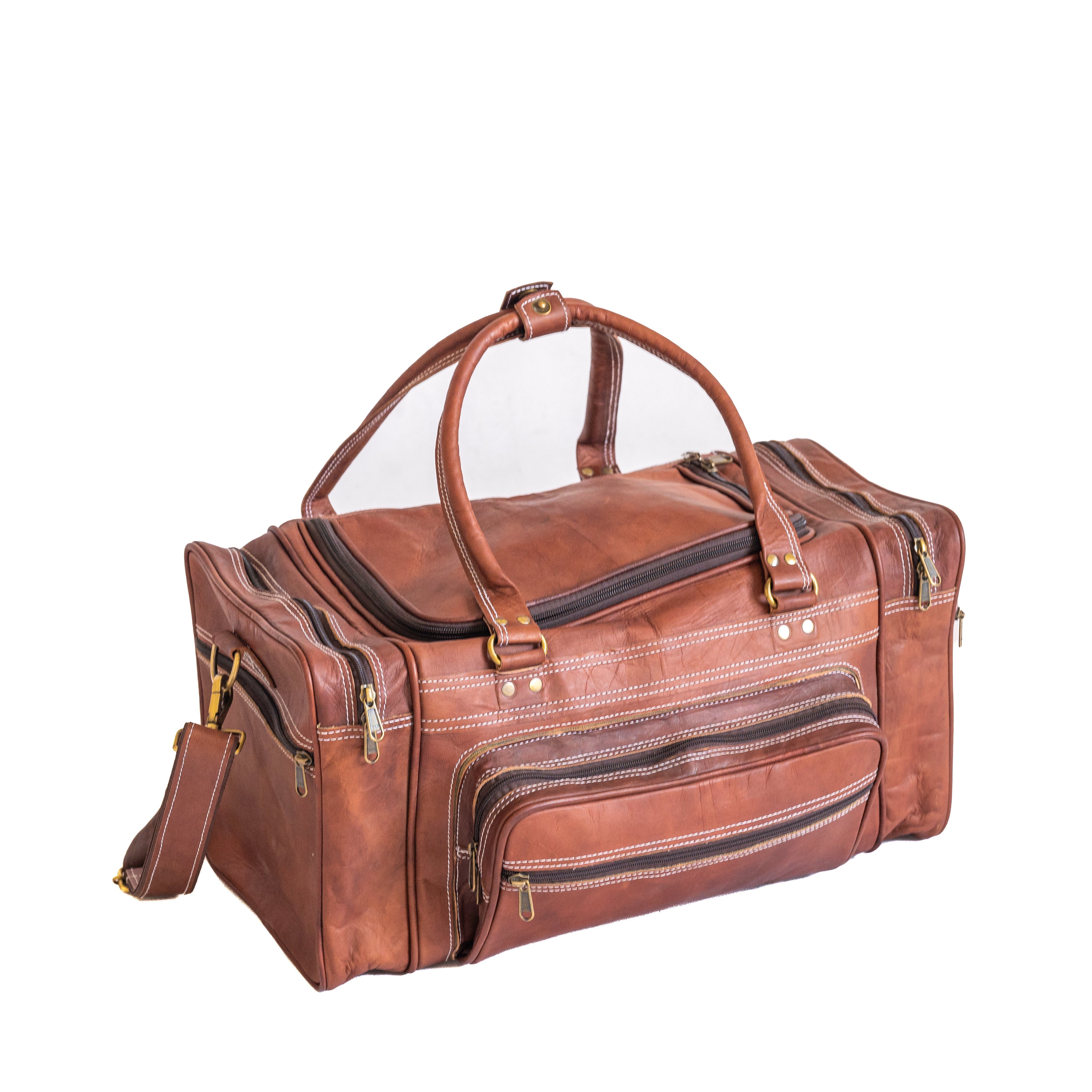 Vintage Leather Travel Duffle Bag | Backcountry Sportsman