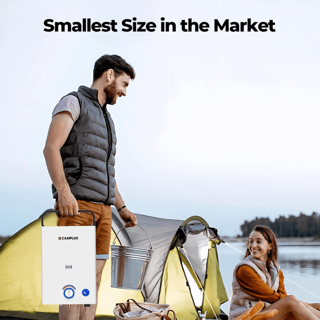 Camplux First F10 Pro LPG Camping Water Heater Pump Kit | Backcountry Sportsman