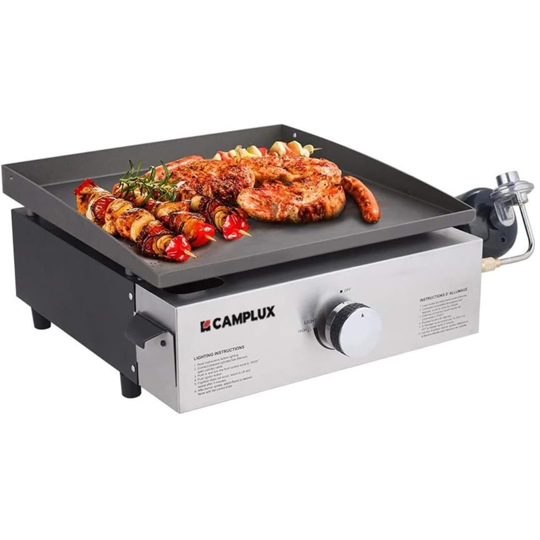 Camplux Outdoor Portable Griddles for RV, Camping and Tailgating - 17 Inch 13,000 BTU | Backcountry Sportsman