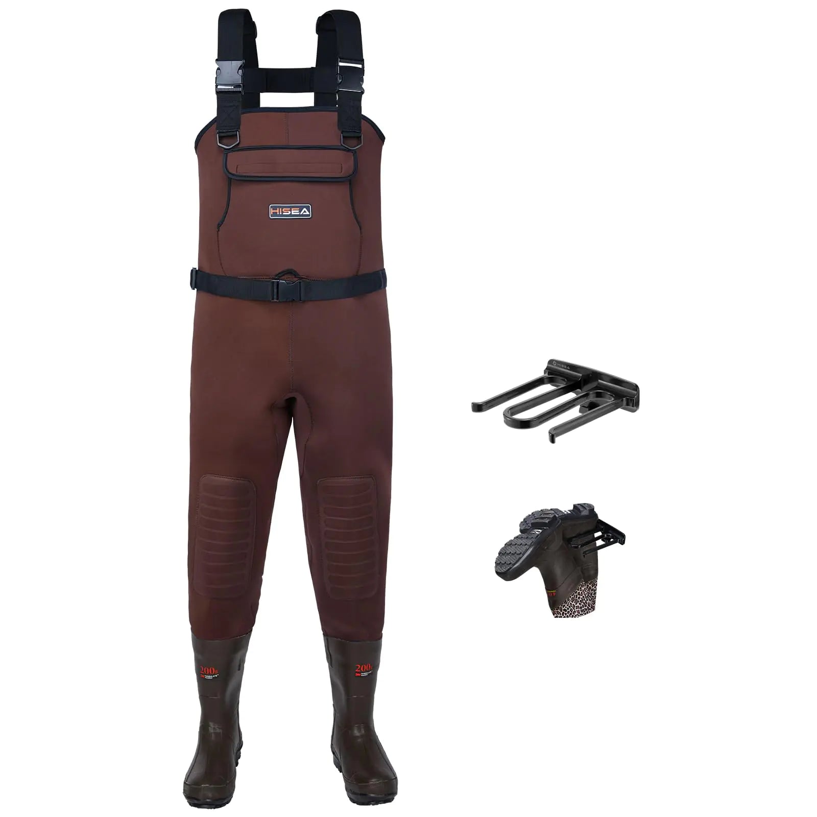 HISEA Neoprene Fishing Chest Waders for Men with Boots Cleated Bootfoot Waterproof Mens Womens Wader Fishing & Hunting Wader | Backcountry Sportsman