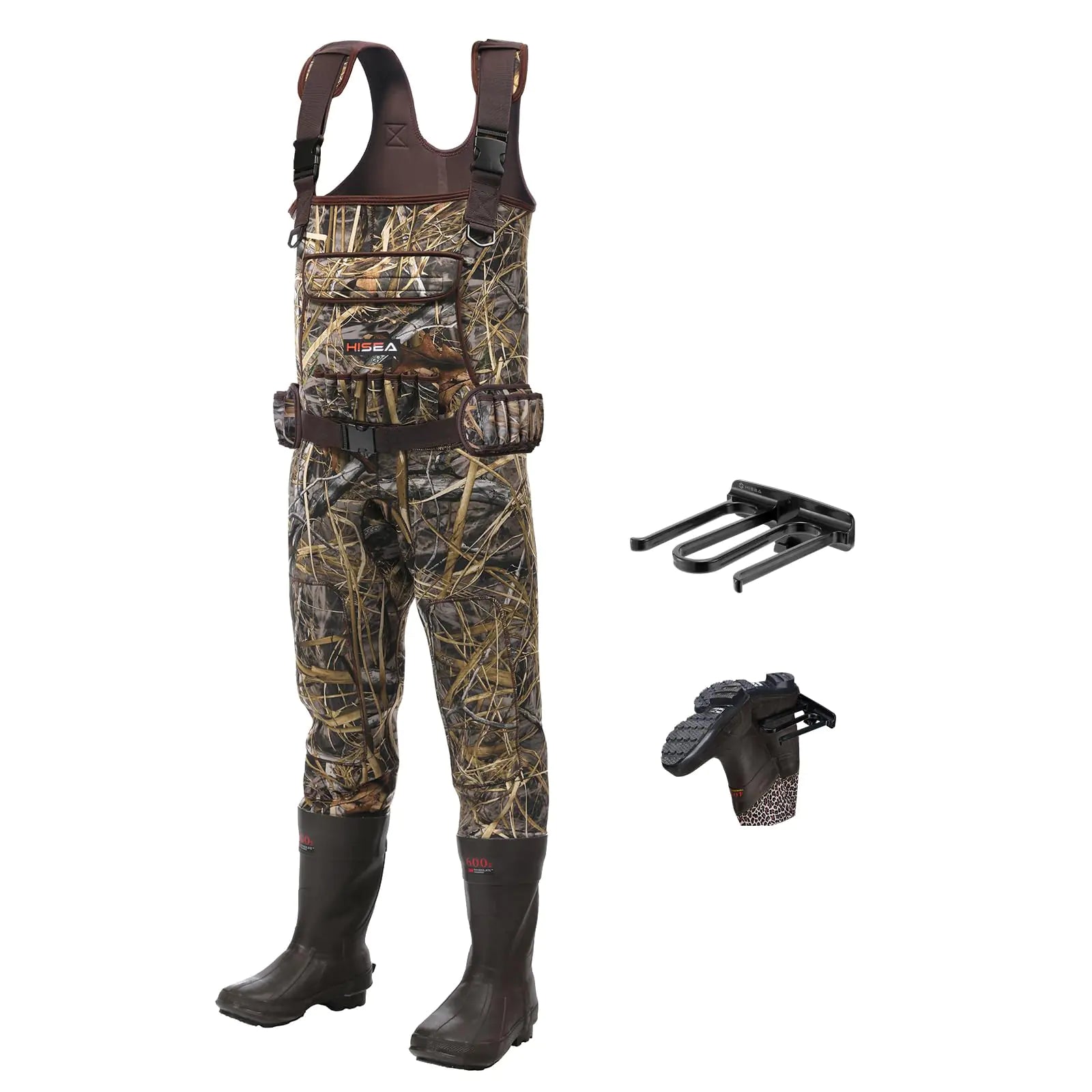 HISEA Chest Waders Neoprene Duck Hunting Waders for Men with 600G Insulated Boot Waterproof Camo Bootfoot Fishing Waders | Backcountry Sportsman