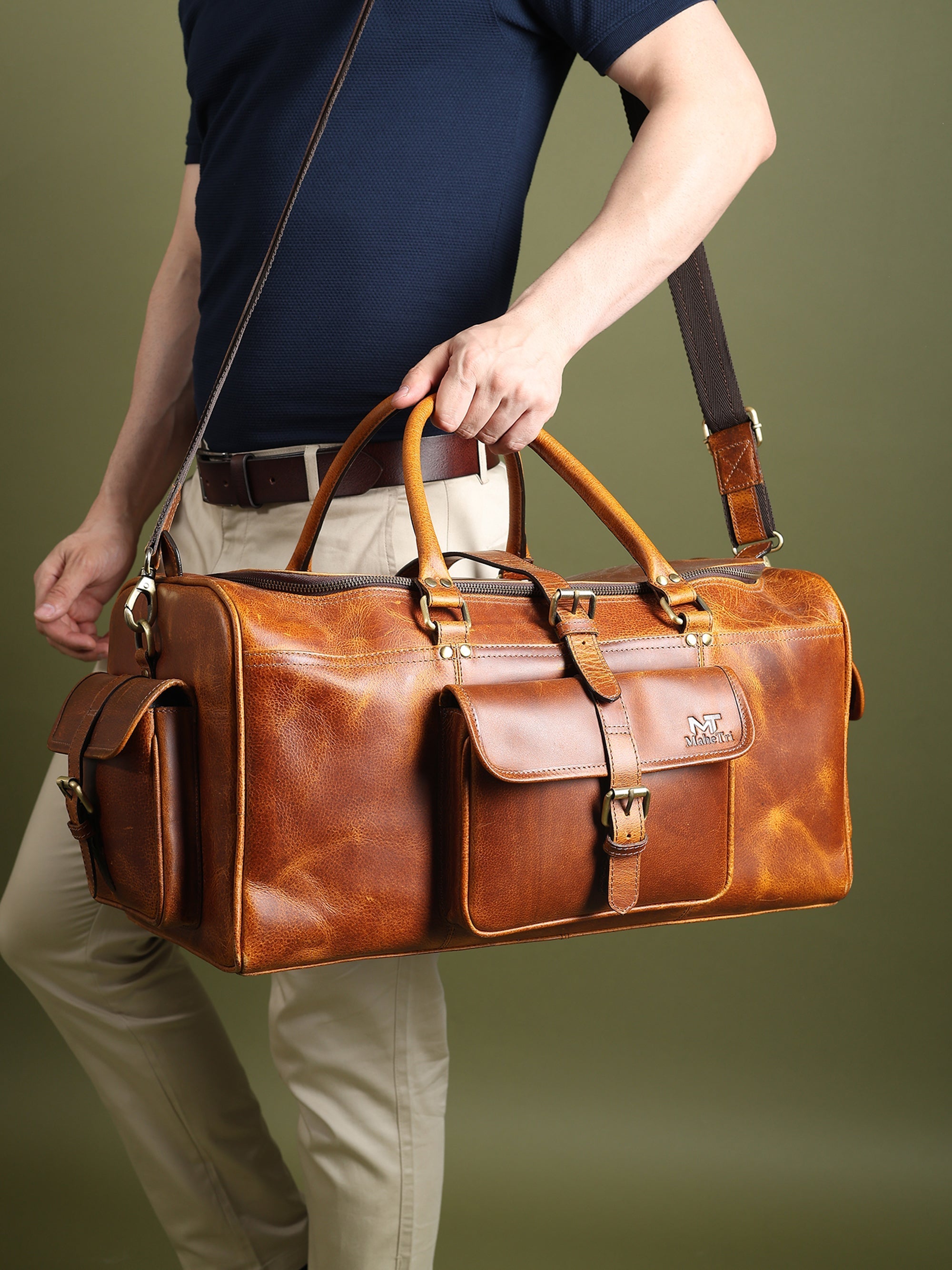 Berlin Leather Weekender Duffle Bag | Backcountry Sportsman