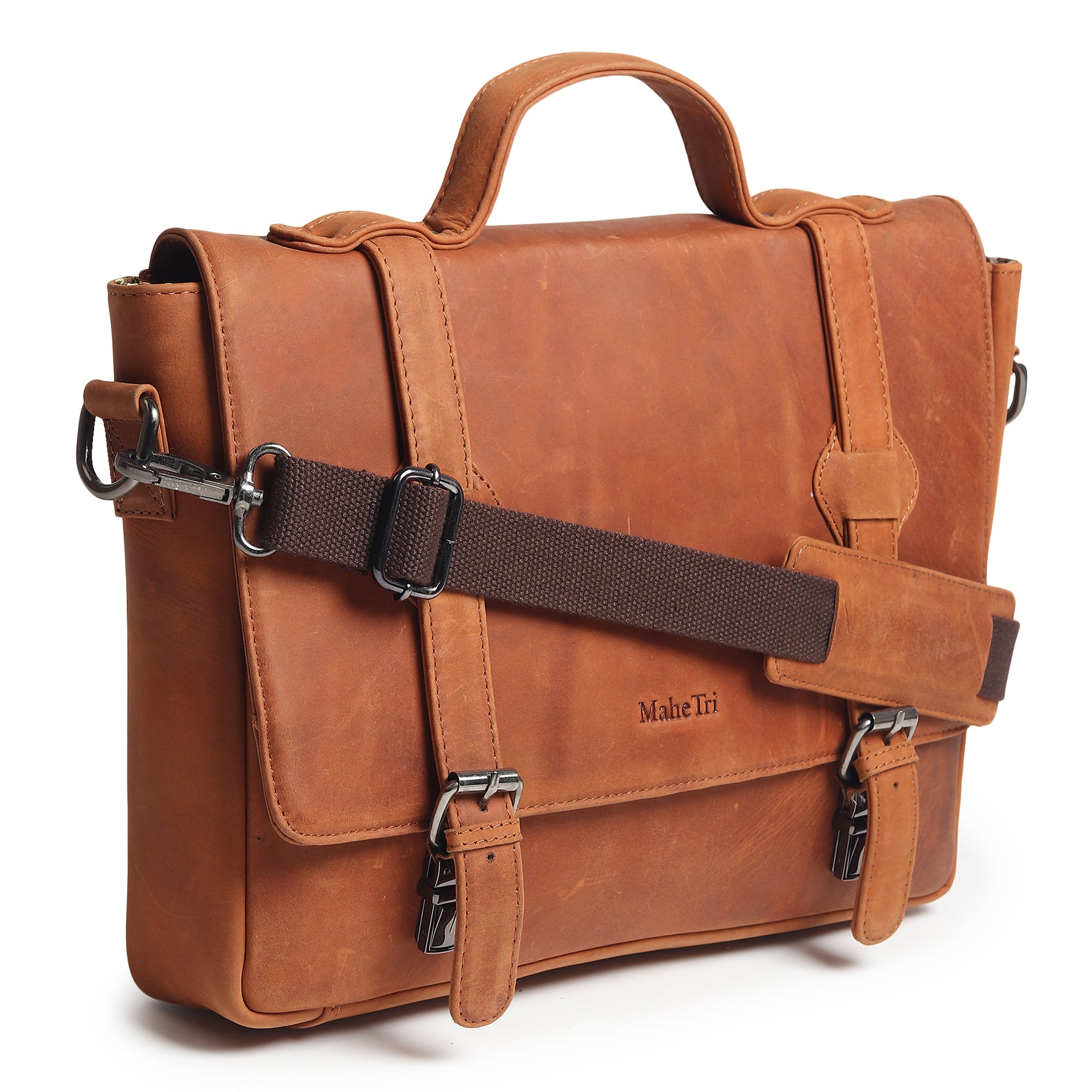 Falco Slim Leather Laptop Bag | Backcountry Sportsman