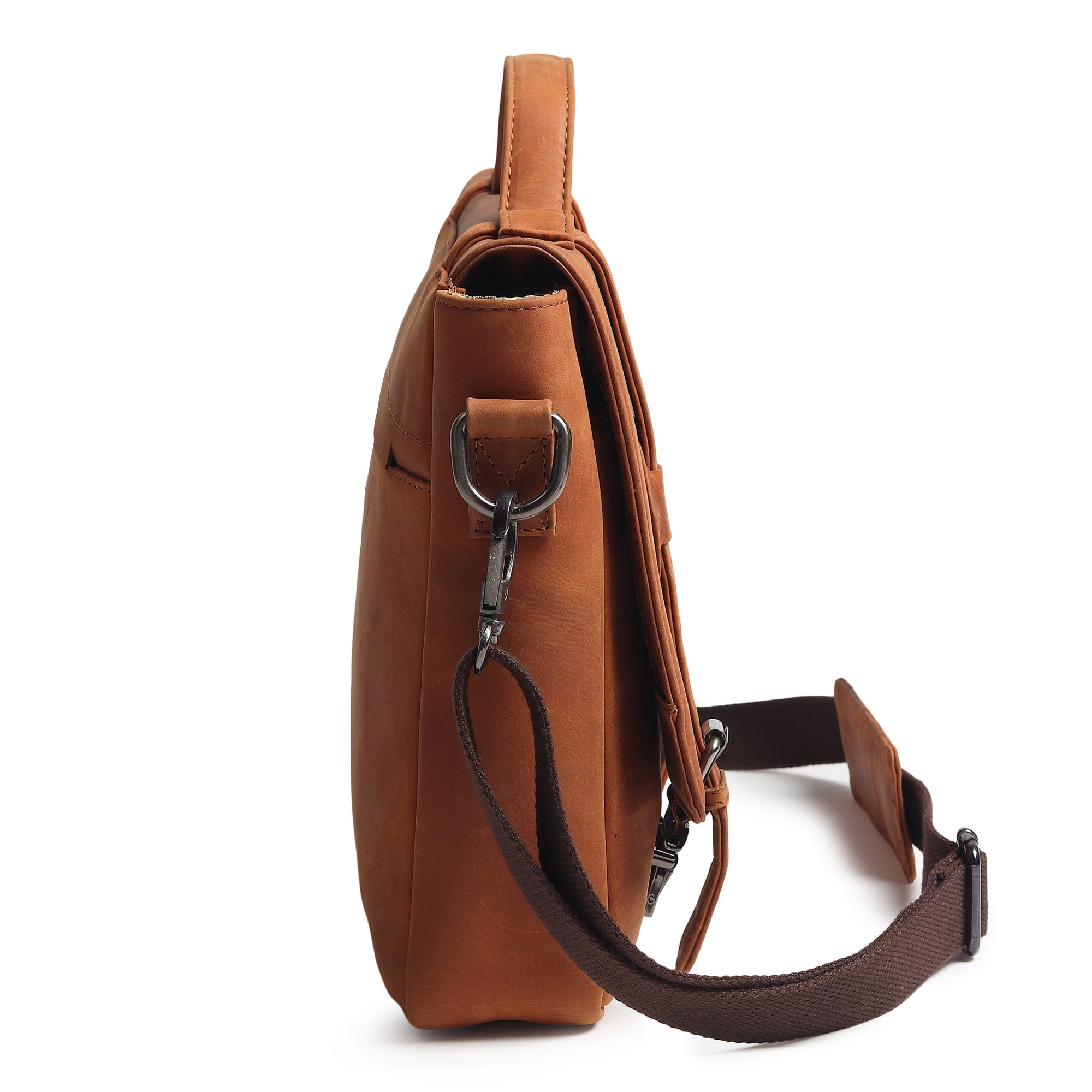 Falco Slim Leather Laptop Bag