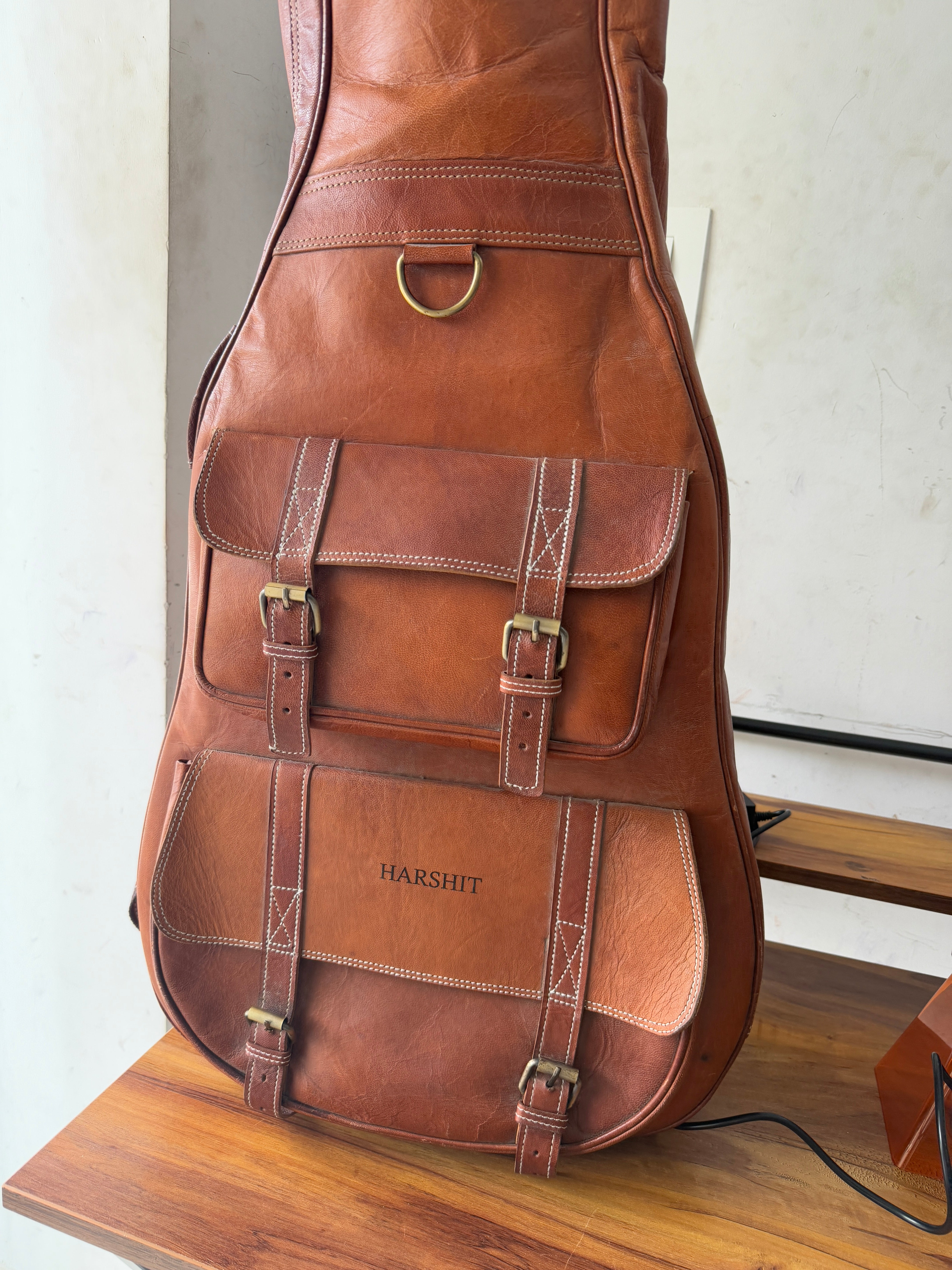 Personalized Leather Guitar Case | Backcountry Sportsman