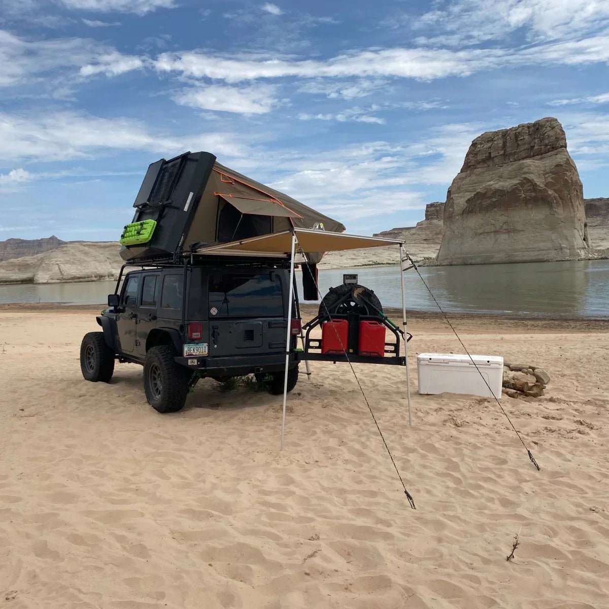 Stealth Hardshell Rooftop Tent – Aluminum – 3 Person – Black – Low-Profile Overland Tent | Backcountry Sportsman