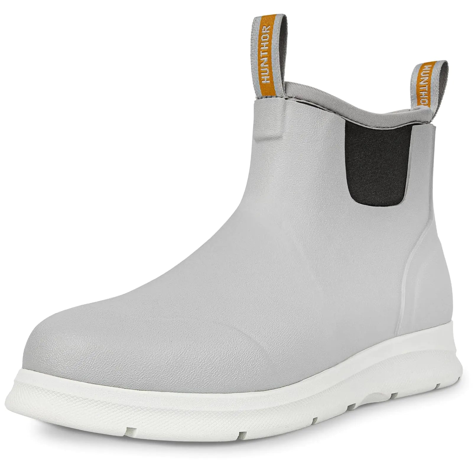 Hunthor Mens Deck Boots Waterproof Fishing Rain Boots Anti-Slip Rubber Shoes with Breathable Neoprene Lining Fishing Boating Size 7-14 | Backcountry Sportsman