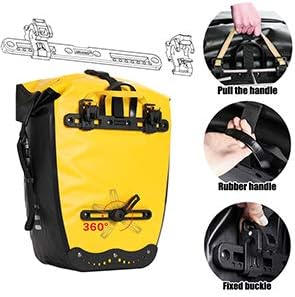 Rhinowalk Waterproof Bike Pannier Bag for Bicycle Cargo Rack Saddle Bag Shoulder Bag Laptop Pannier Rack-RK19663 20L | Backcountry Sportsman