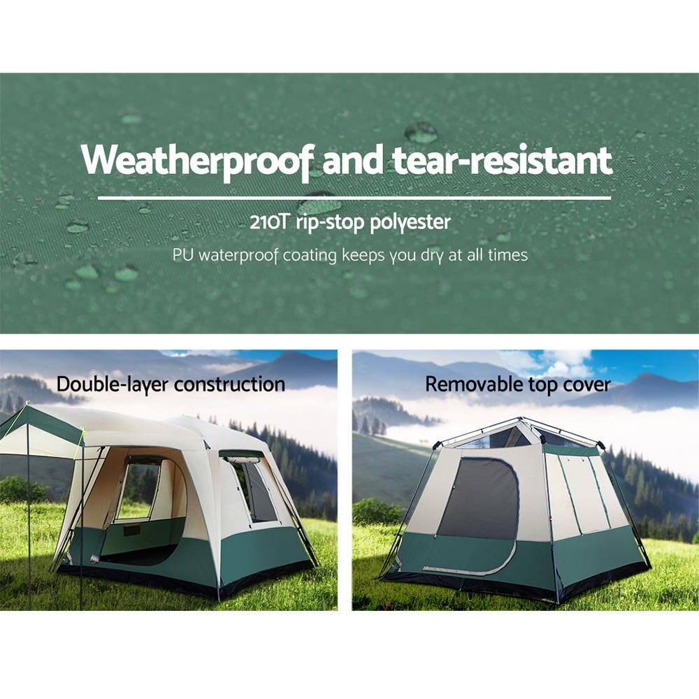 Weisshorn Instant Up Camping Tent 4 Person Pop up Tents Family Hiking | Backcountry Sportsman