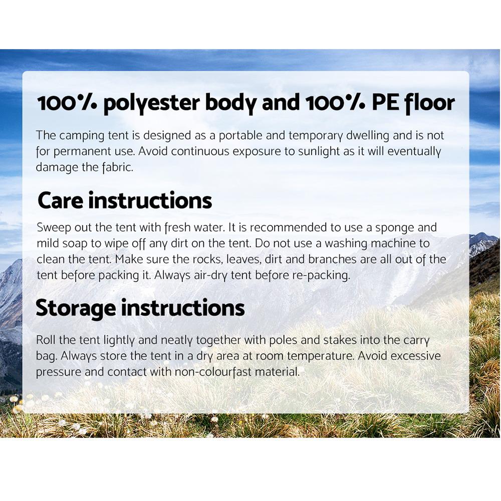 Weisshorn Instant Up Camping Tent 4 Person Pop up Tents Family Hiking | Backcountry Sportsman