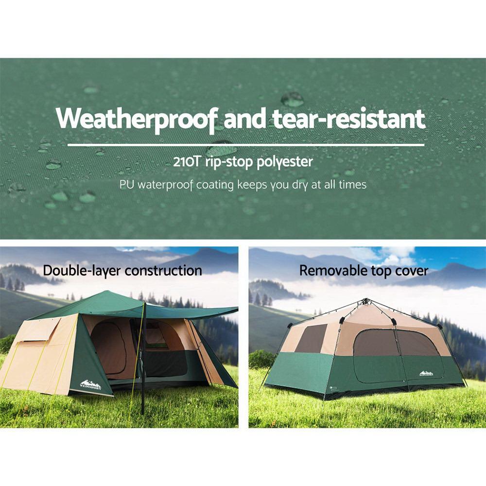 Weisshorn Instant Up Camping Tent 8 Person Pop up Tents Family Hiking | Backcountry Sportsman