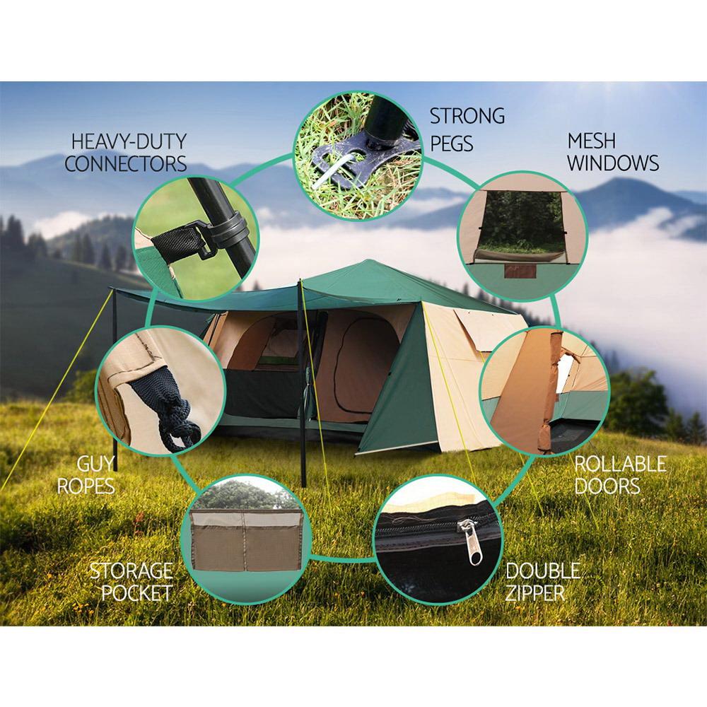 Weisshorn Instant Up Camping Tent 8 Person Pop up Tents Family Hiking | Backcountry Sportsman