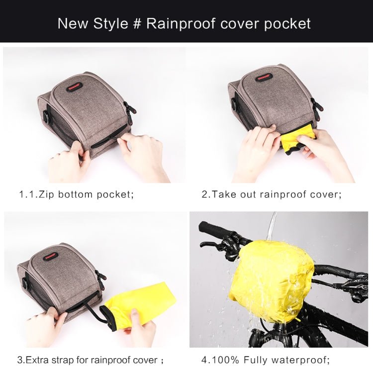 Rhinowalk Bicycle Front Handlebar Bag Multifunctional Waterproof Phone Bag TF910 | Backcountry Sportsman