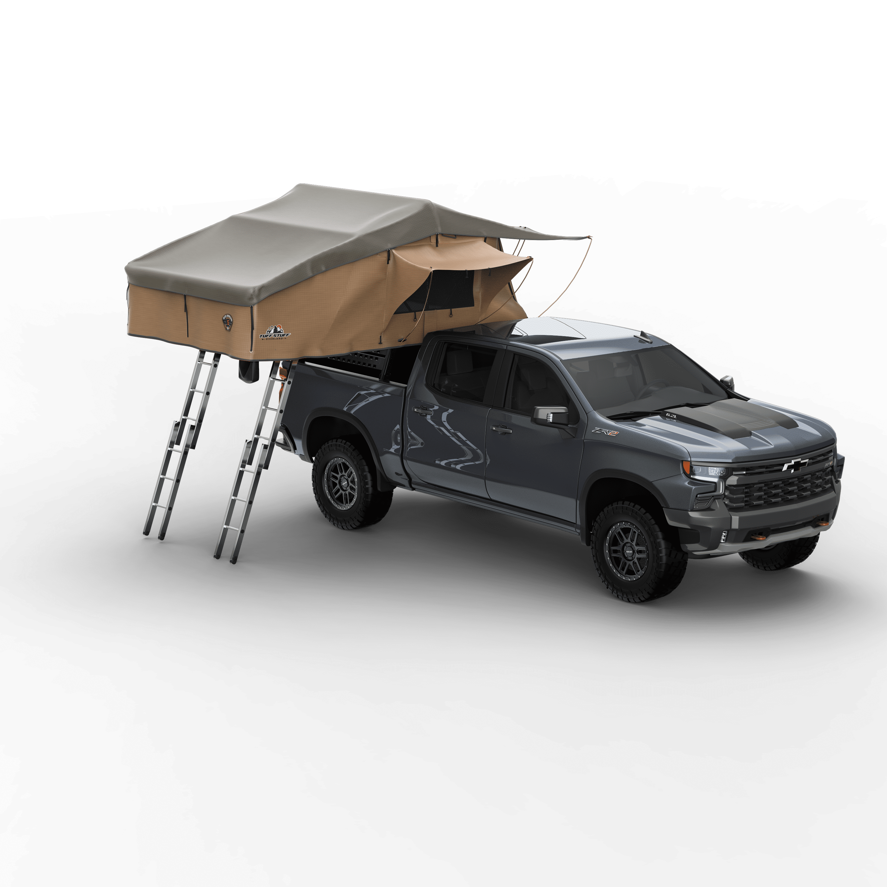 Elite Rooftop Tent with Annex Room – 4–5 Person – Tan – Overland Family Tent | Backcountry Sportsman