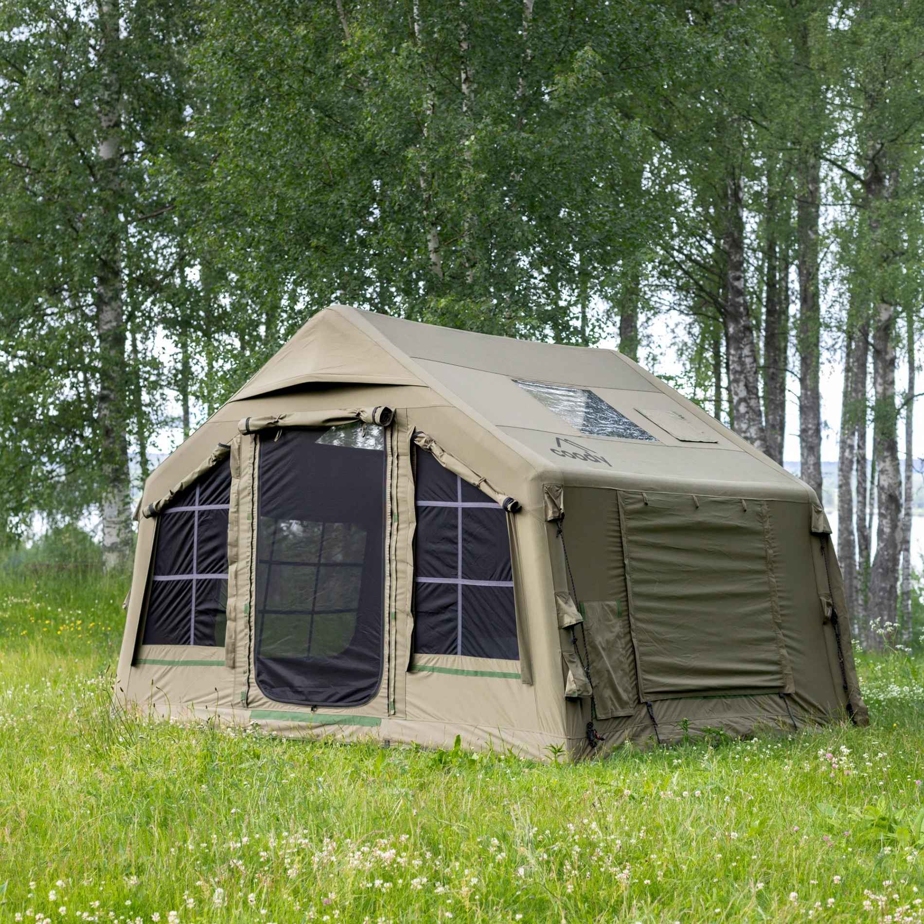Coody 8.0 Forest Green - Inflatable Tent House for Camping 1-4 person | Backcountry Sportsman