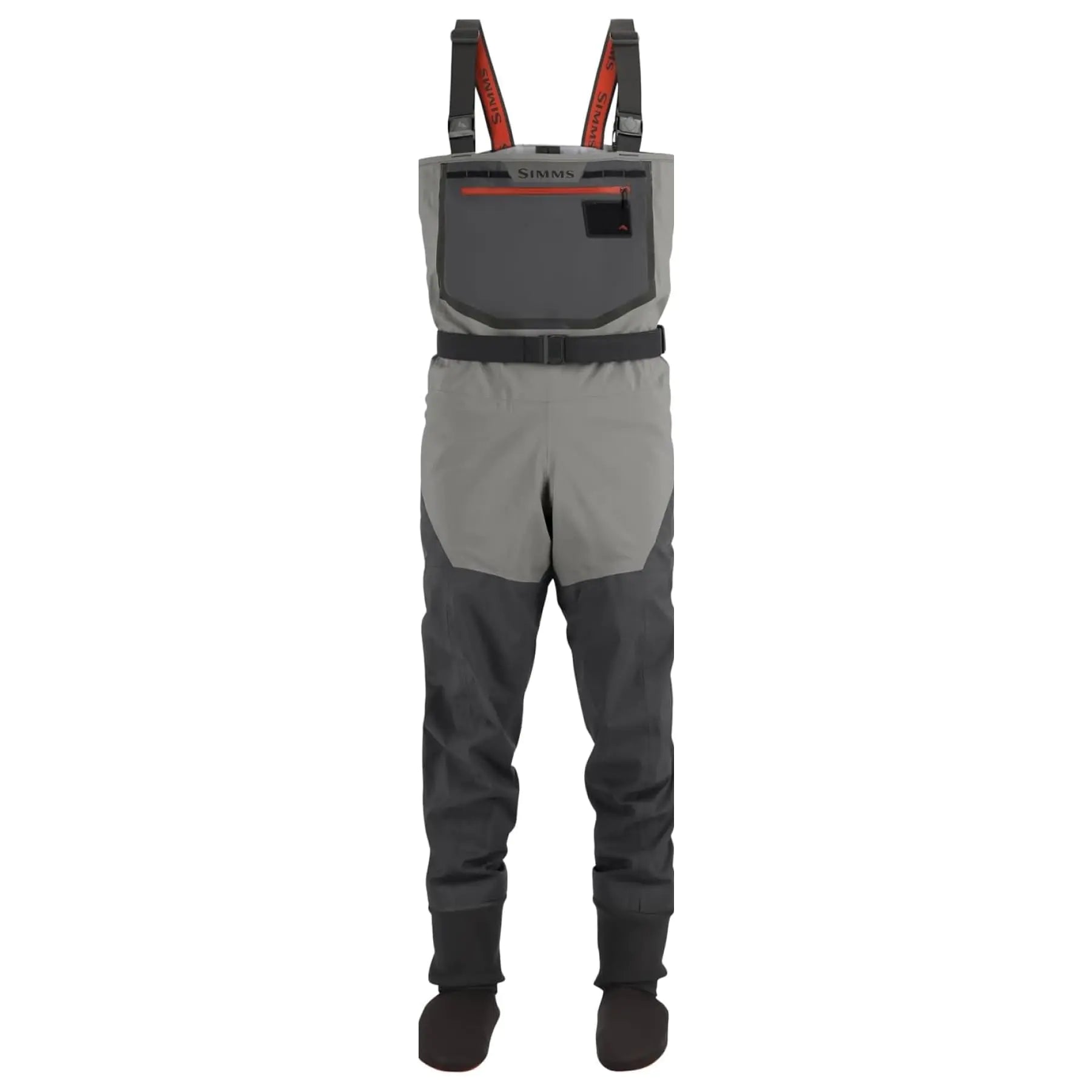 Simms Mens Freestone Stockingfoot Chest-High Fishing Waders - Durable Breathable Performance-Driven Waterproof Waders Smoke (Large 9-11 Foot) | Backcountry Sportsman