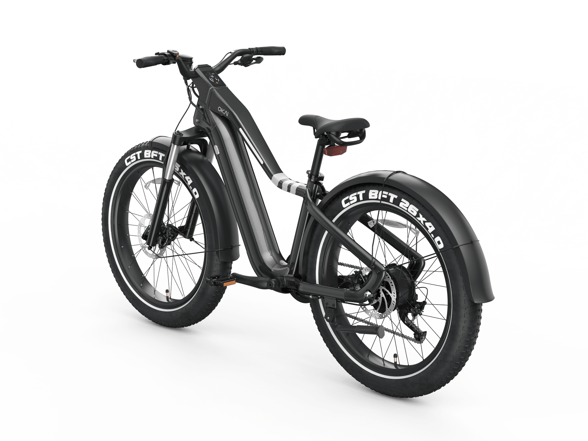 26" Step Over Electric Mountain Bike - Black | Backcountry Sportsman