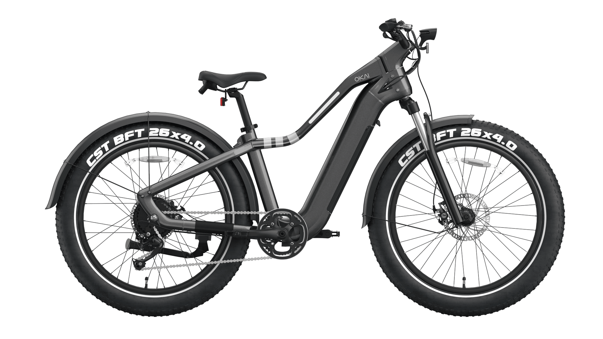 26" Step Over Electric Mountain Bike - Black | Backcountry Sportsman