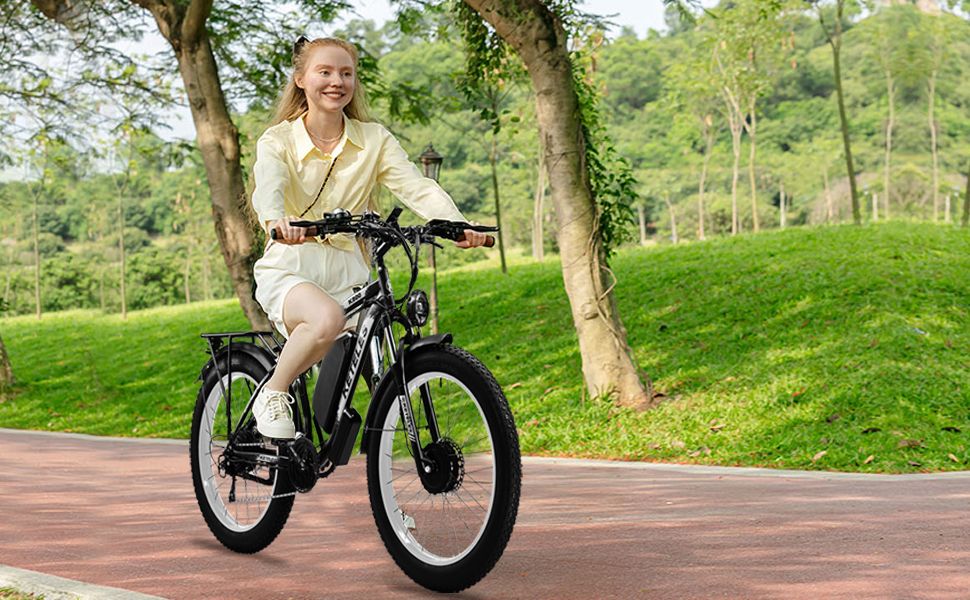 Electric Bike KETELES 48V 23AH Dual Motor 1000W*2 26"*4.0 MTB | Backcountry Sportsman
