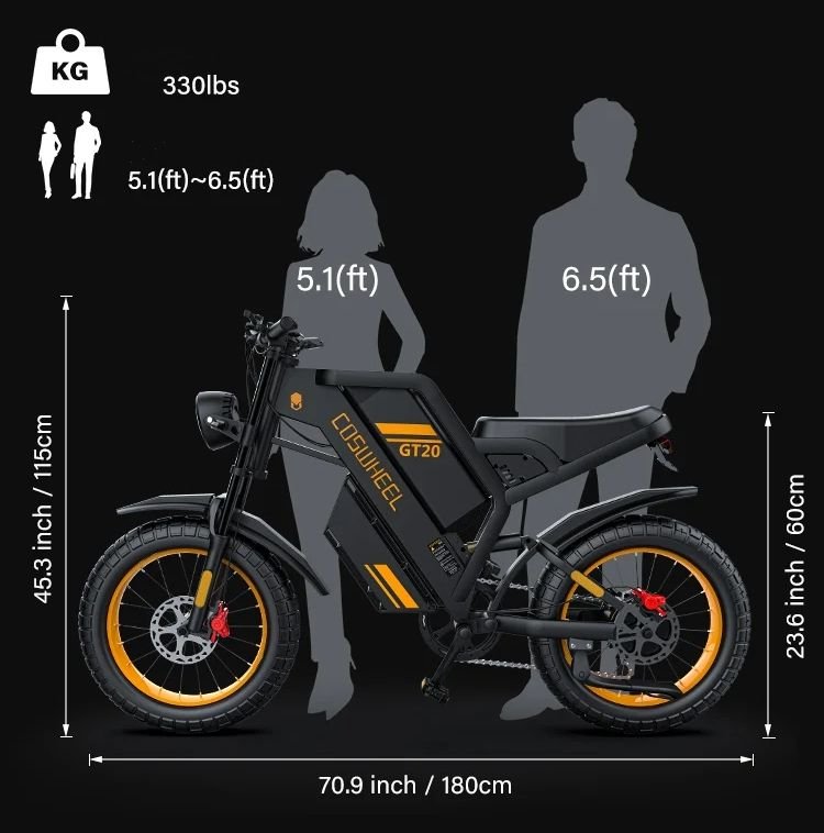 Off-road e-bike Equipped with super motor 1000W 48V25AH lithium battery 20"*4.0 fat tires Specially suitable for touring, sand, snow, mountains and other adventurous places. | Backcountry Sportsman