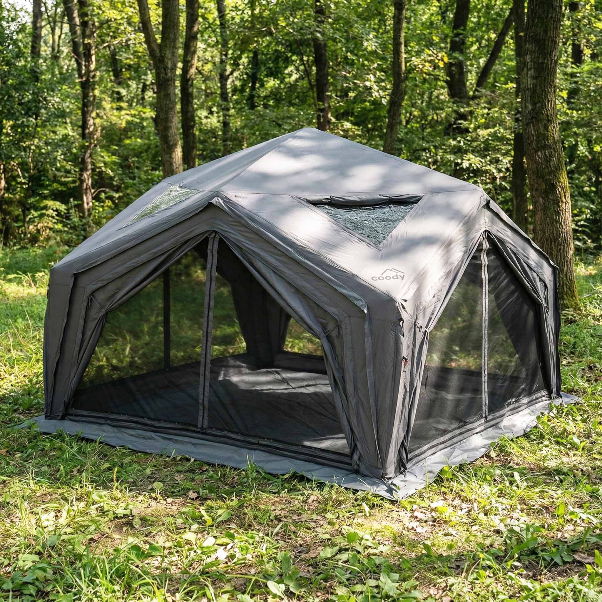 Coody | RBM Hub Shelter Inflatable Tent for 2-6 Person (Gray)