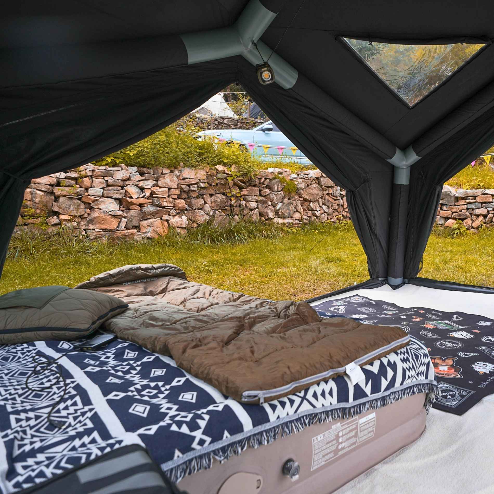 Coody | RBM Hub Shelter Inflatable Tent for 2-6 Person (Black) | Backcountry Sportsman