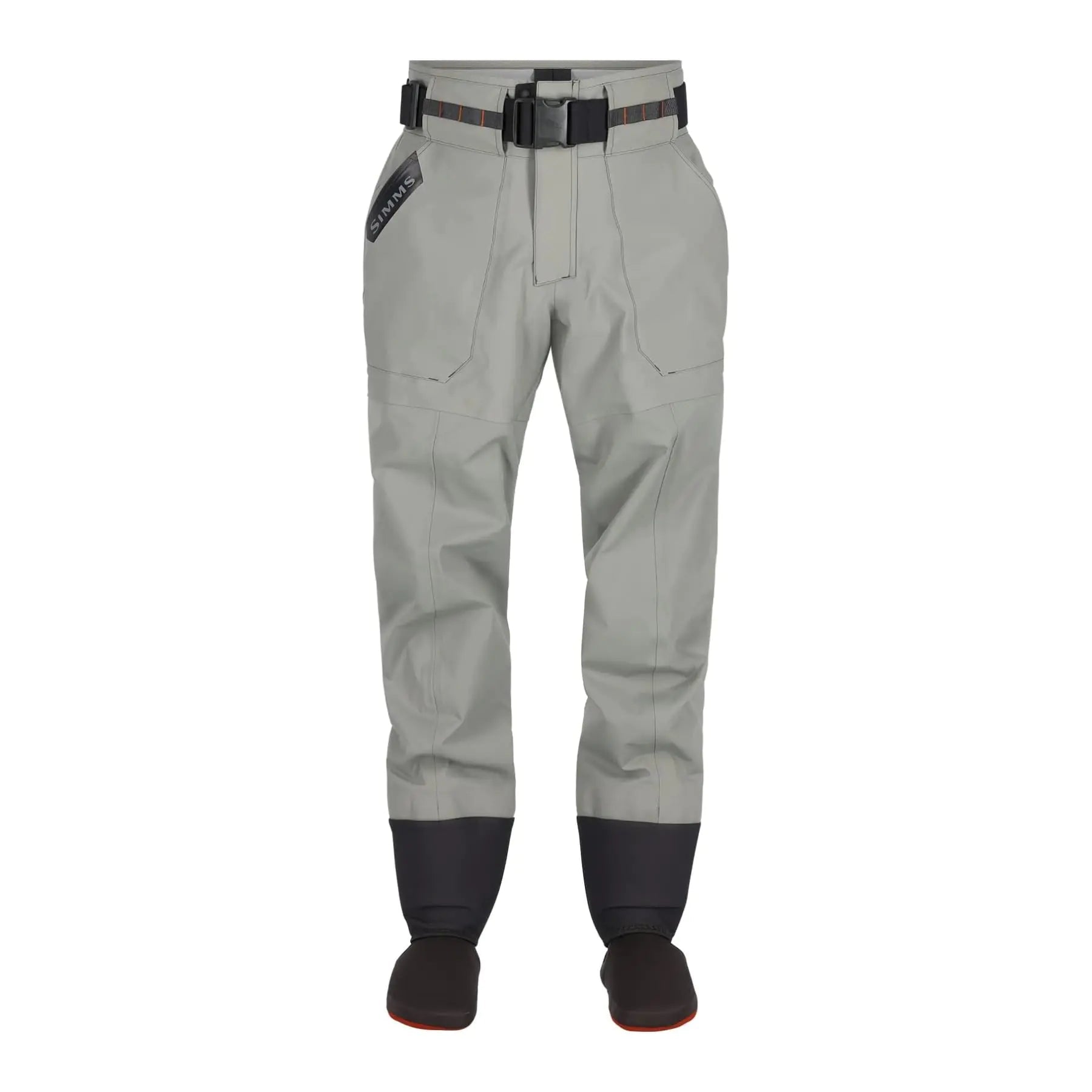 Simms Men’s Freestone Stockingfoot Fishing Wading Pants - Waterproof Lightweight and Breathable Warm Weather Fishing Pants - Smoke - X-Large 12-13 Foot | Backcountry Sportsman