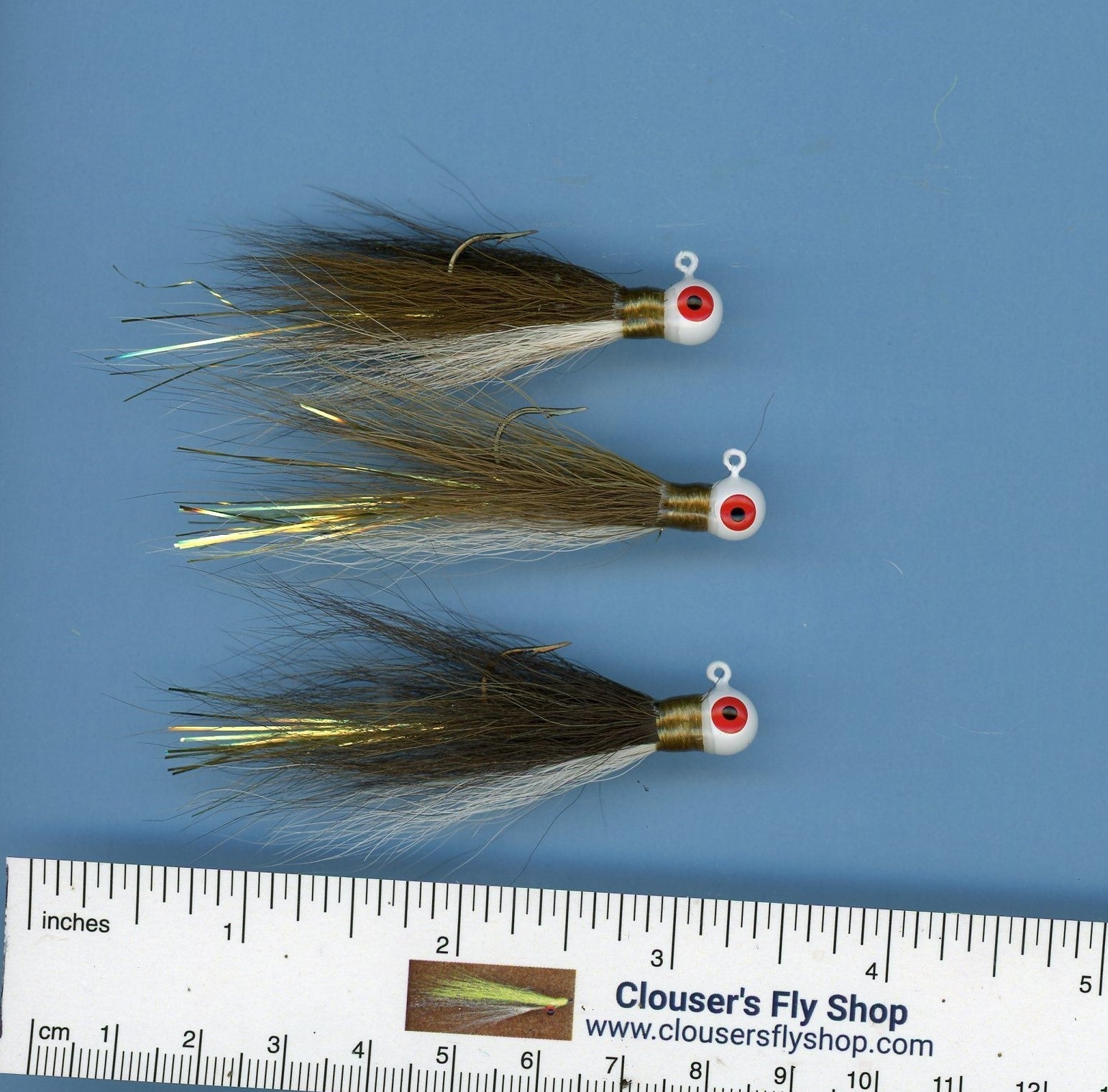 Bucktail Jigs 3 pak with Painted Heads & Eyes 1/8 oz 3 pack | Backcountry Sportsman