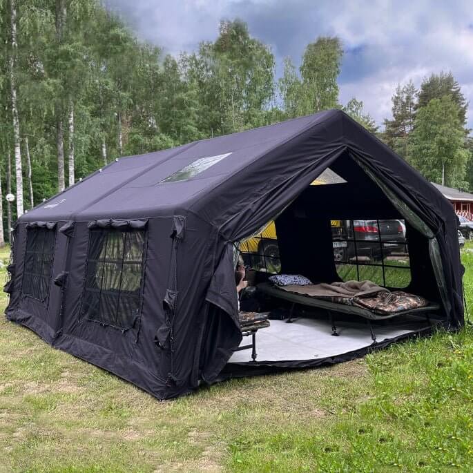 Coody 17.2 (Koala-7) Black Inflatable Tent House for Camping (2-10 person) | Backcountry Sportsman