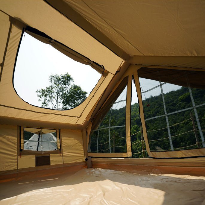 RBM Inflatable tent Panda Medium Sunny Beige for 1-4 person | Backcountry Sportsman