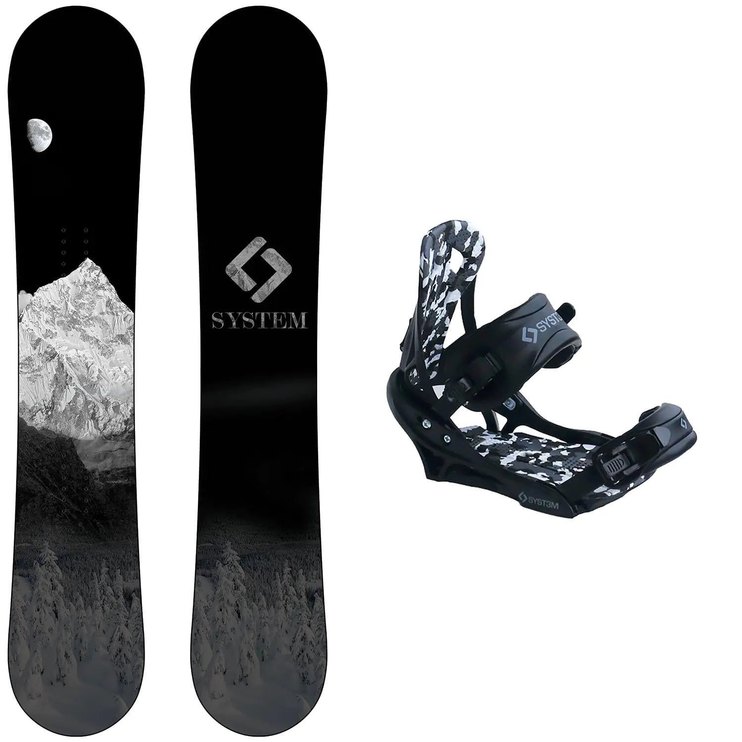 System MTN Snowboard with APX Bindings Mens Snowboard Package 138 cm | Backcountry Sportsman