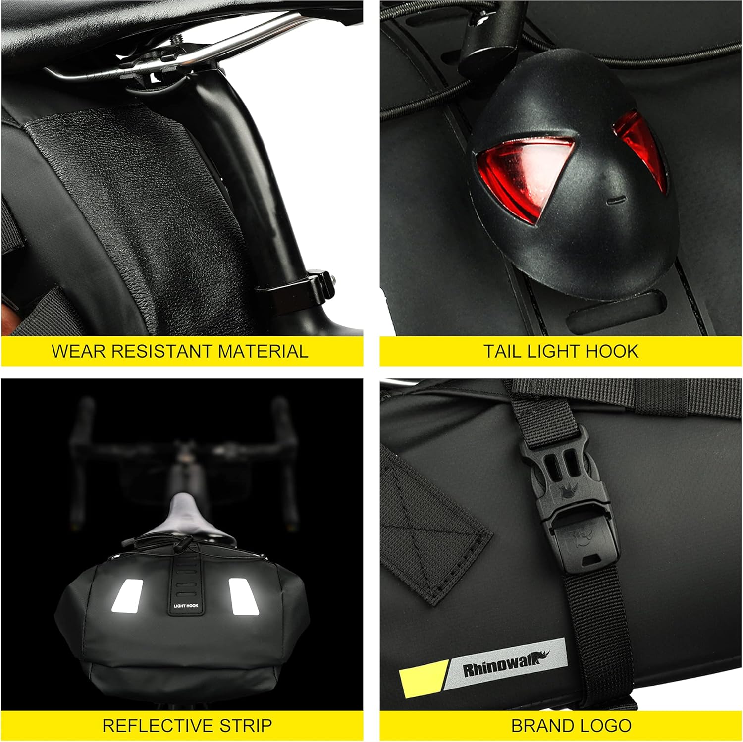 Rhinowalk 10L Saddle Bag with Waterproof Line Under Seat Storage for Biking-RK5100 | Backcountry Sportsman