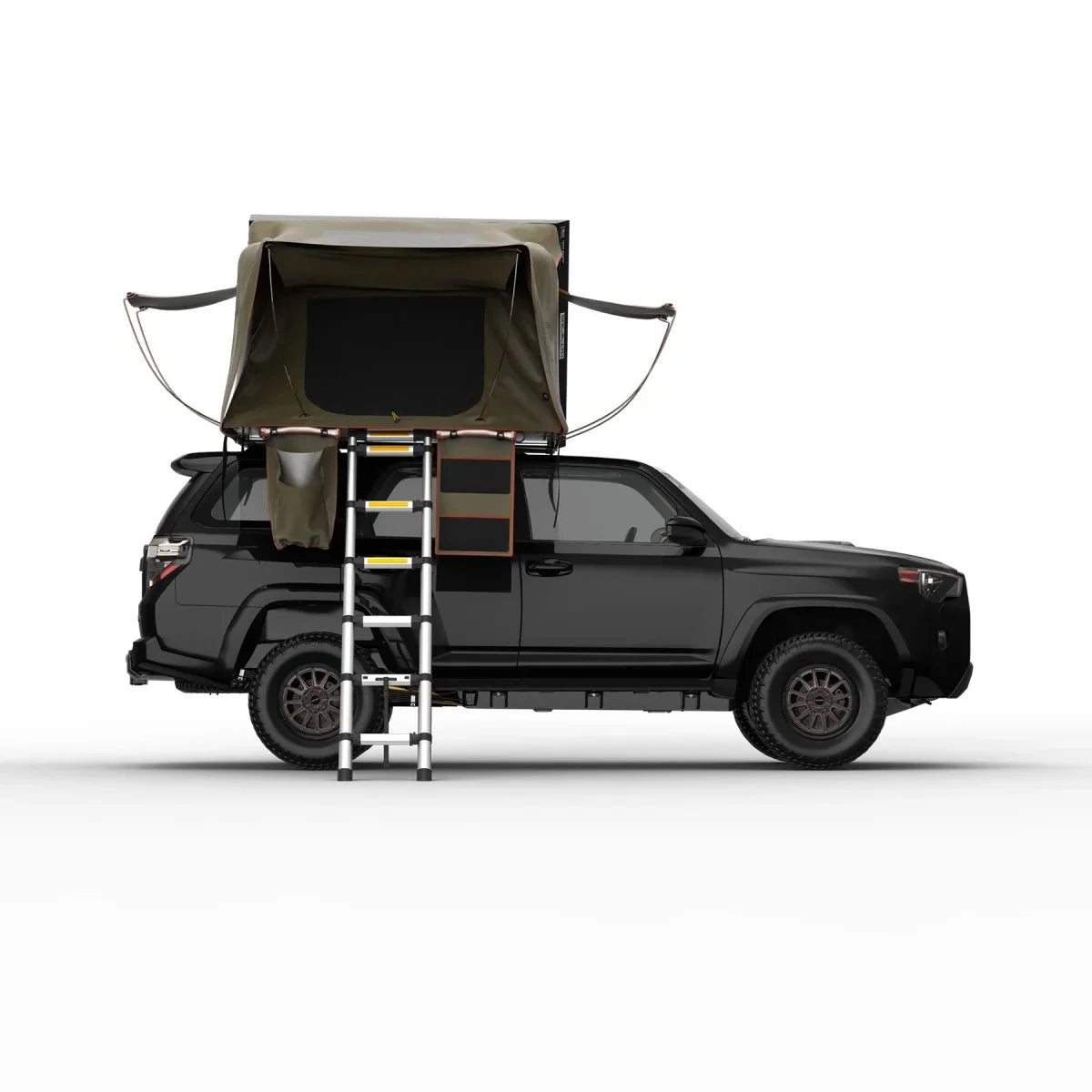Stealth Hardshell Rooftop Tent – Aluminum – 3 Person – Black – Low-Profile Overland Tent | Backcountry Sportsman