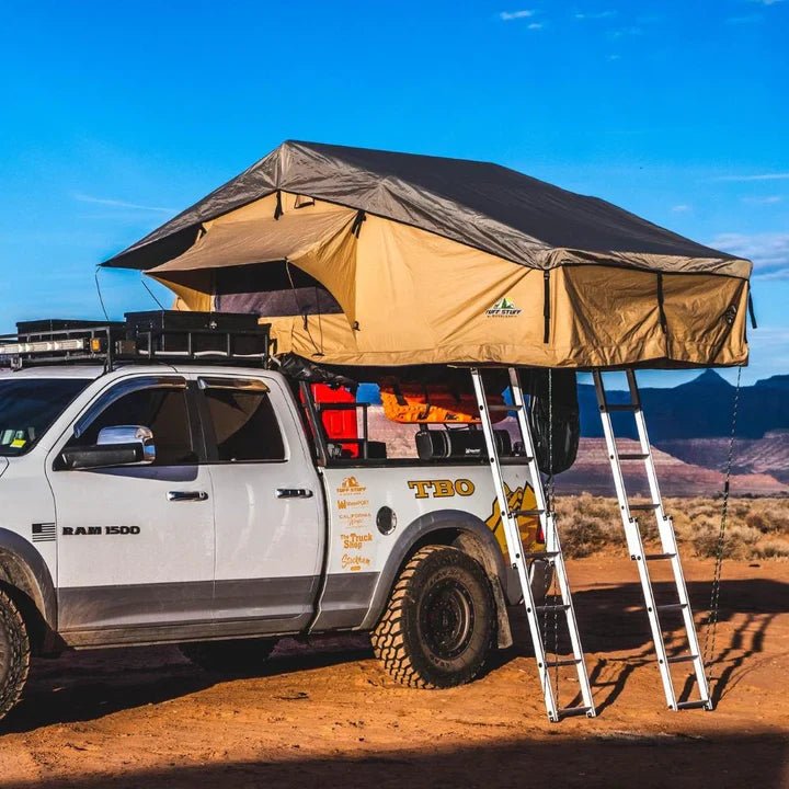 Elite Rooftop Tent with Annex Room – 4–5 Person – Tan – Overland Family Tent | Backcountry Sportsman