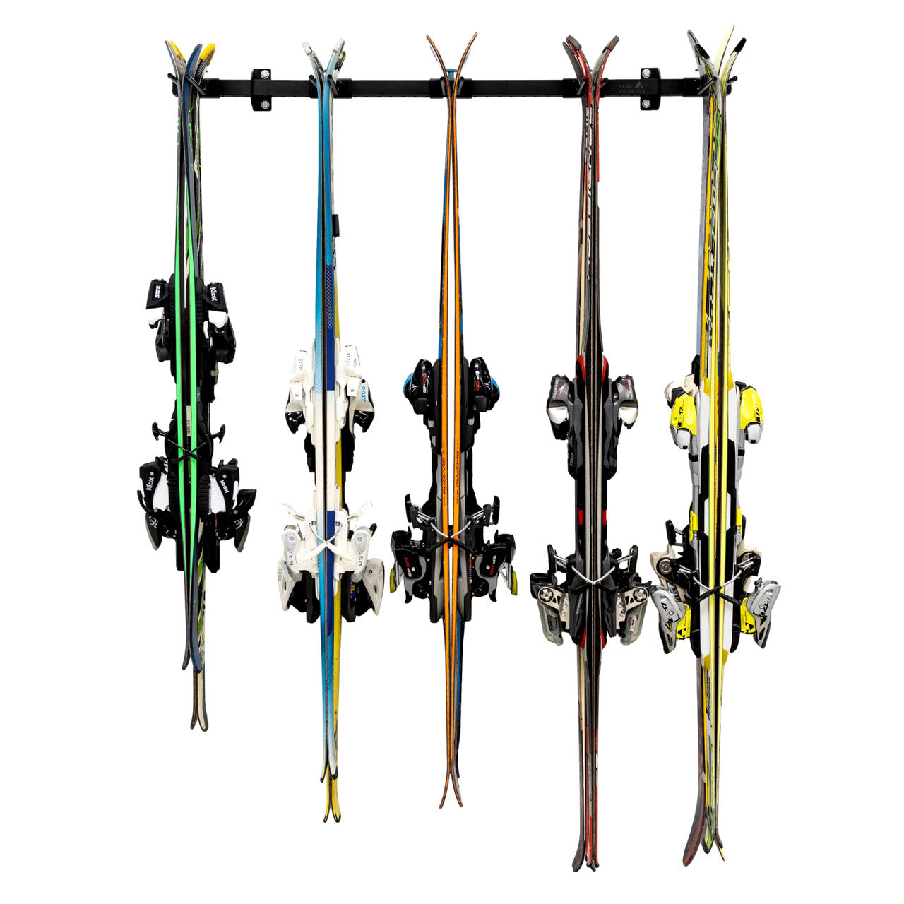Solitude Ski Rack | Adjustable Wall Storage System | Holds 10 Pairs of Skis | Backcountry Sportsman