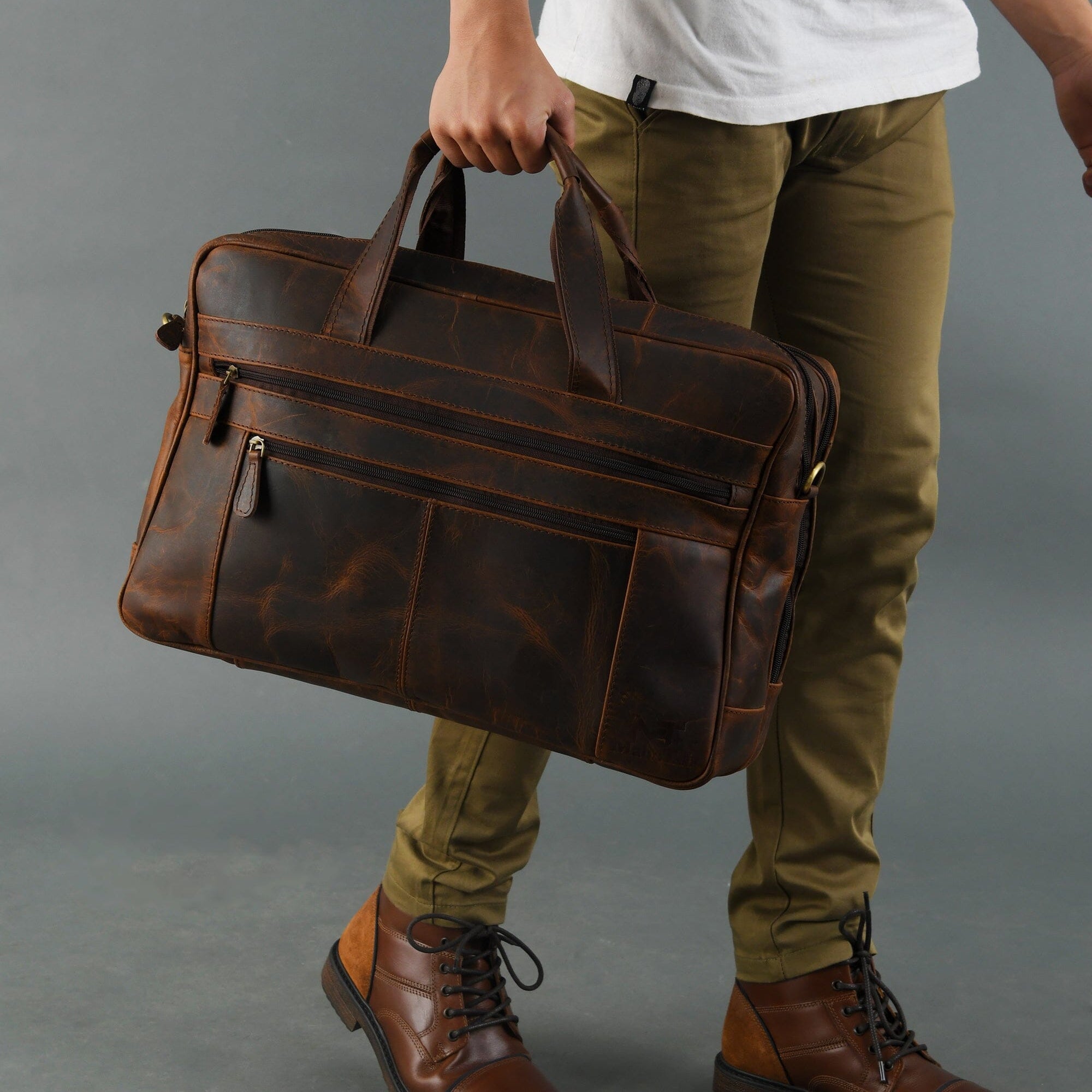 The Brooklyn - Leather Briefcase | Backcountry Sportsman