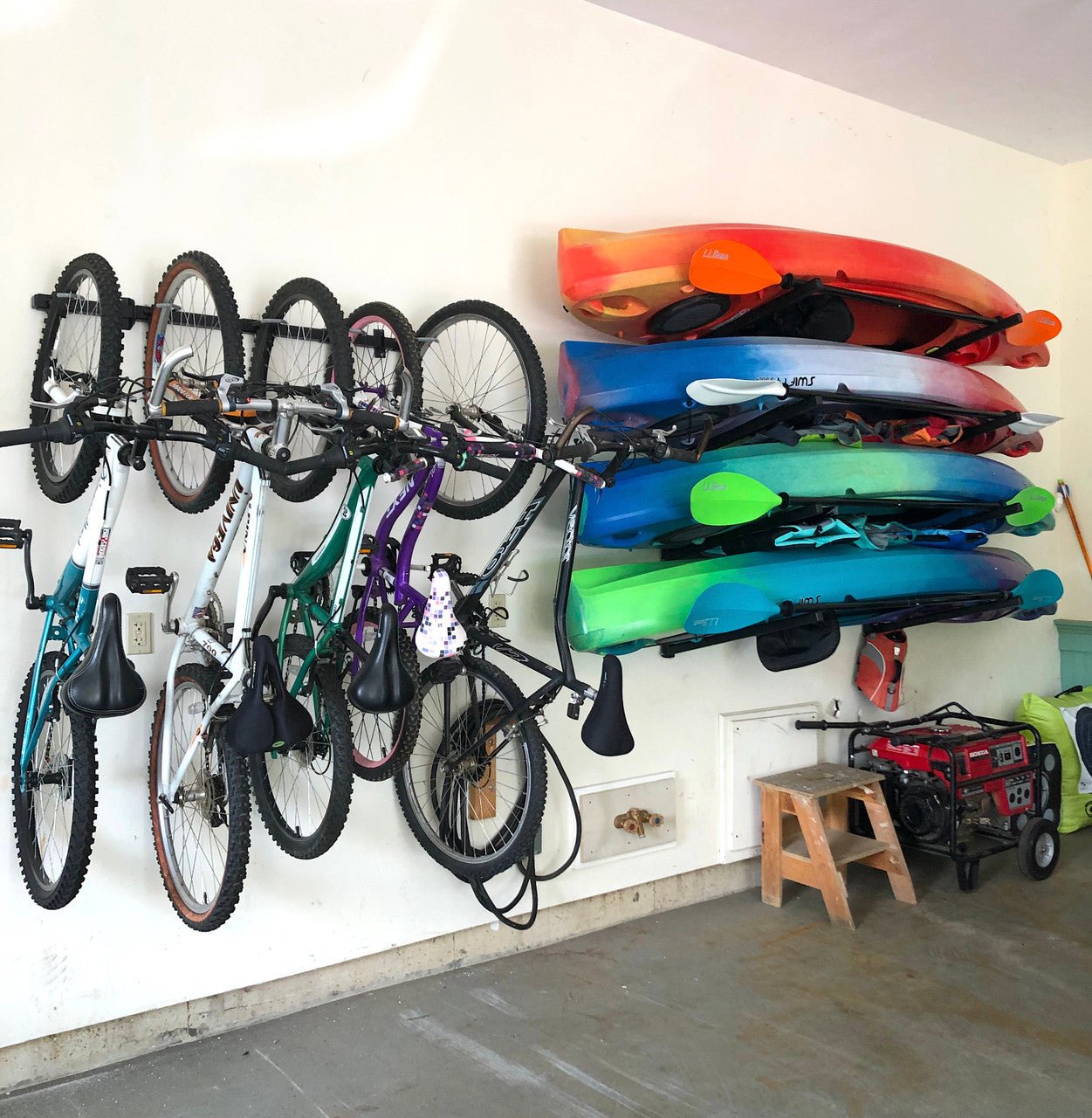 G-Bike | Adjustable Wall Storage System | Holds 5 Bikes | Backcountry Sportsman