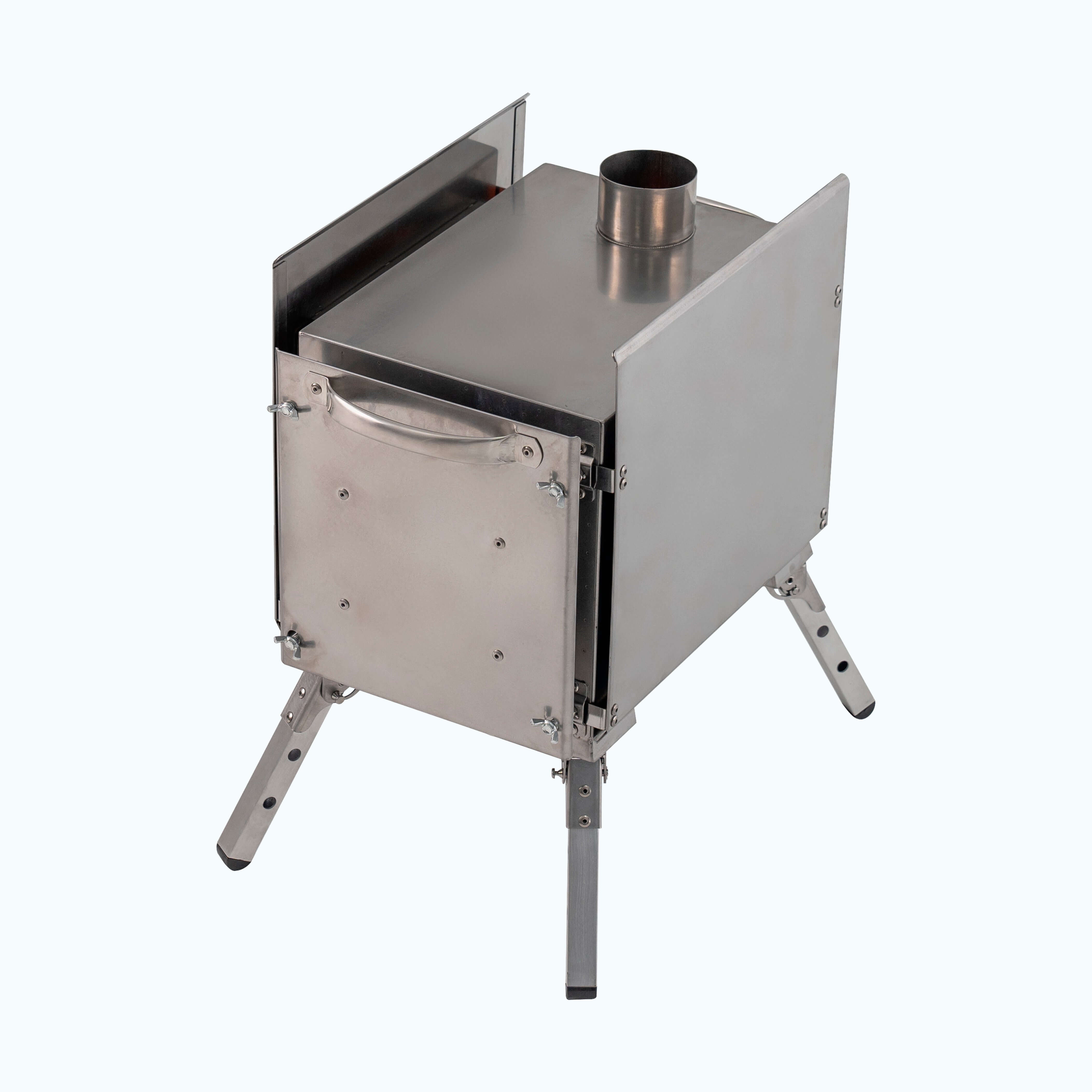 Small Wood Stove With Fire-Resistant Glass "Caminus S" | Backcountry Sportsman