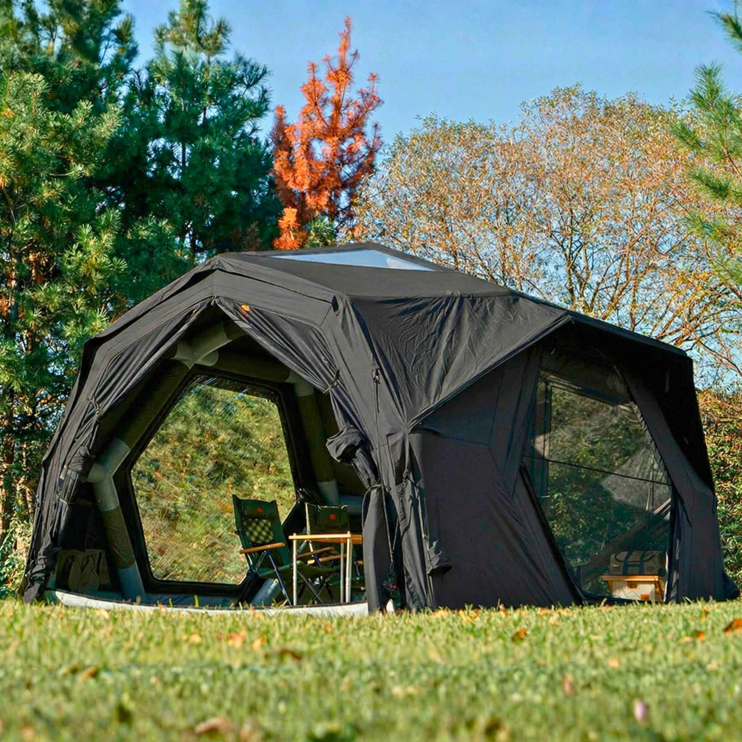 Coody Hub Pro Black - Inflatable Tent for Camping (2-6 Person)