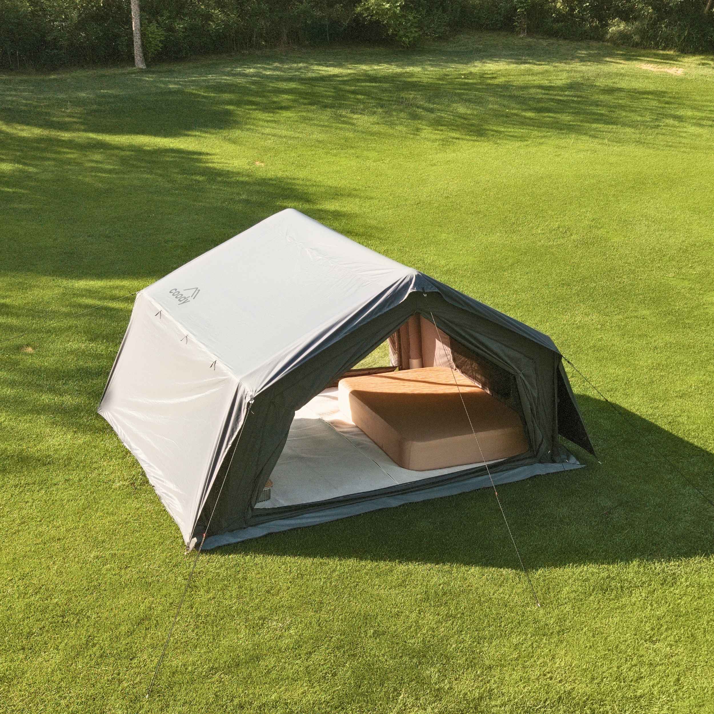 Coody 10.0 Gray Inflatable Tent House for Camping (2-4 person) | Backcountry Sportsman