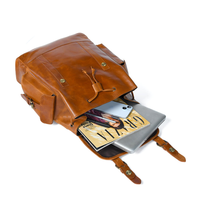 Earthen Leather Laptop Backpack | Backcountry Sportsman