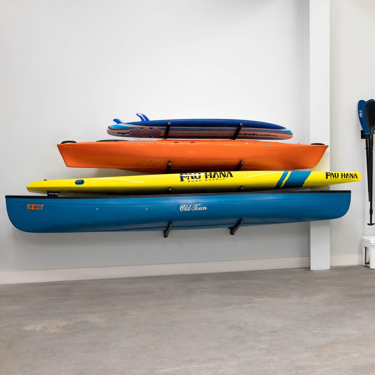 Indoor Wall Rack |  46 Inch Adjustable Height | Kayak & SUP | Backcountry Sportsman