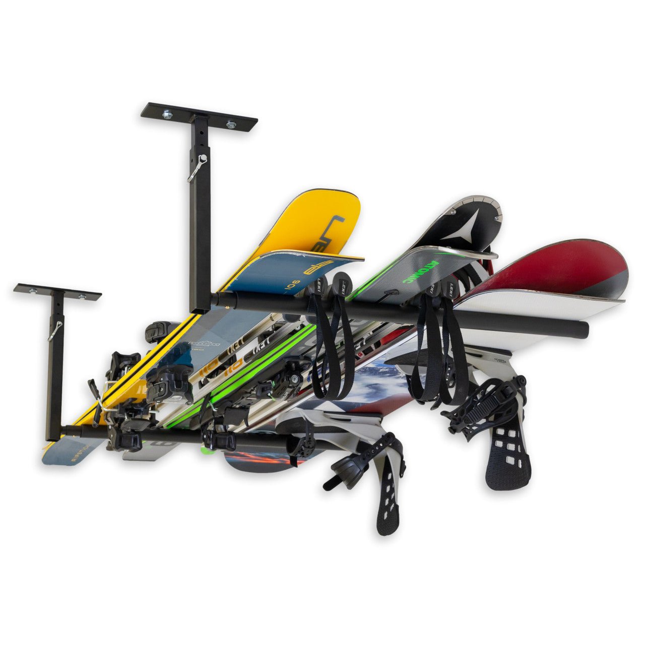 Hi-Port 2 | Ski & Snowboard Adjustable Ceiling Storage Rack | Single | Holds 75 lbs | Backcountry Sportsman