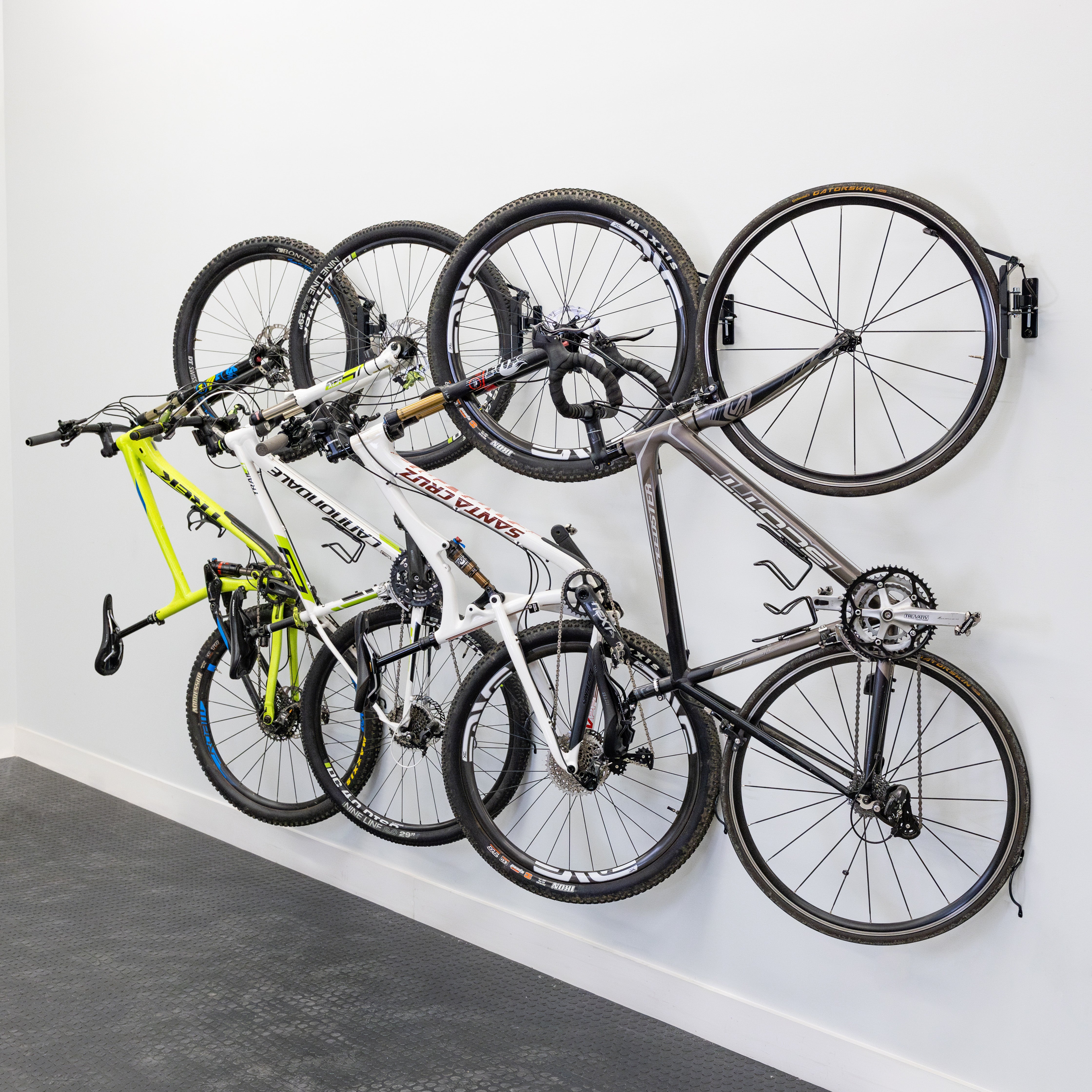 Swivel Mount Bike Storage Rack | 4 Bicycle | Garage Wall Hook | Deep Water | Backcountry Sportsman