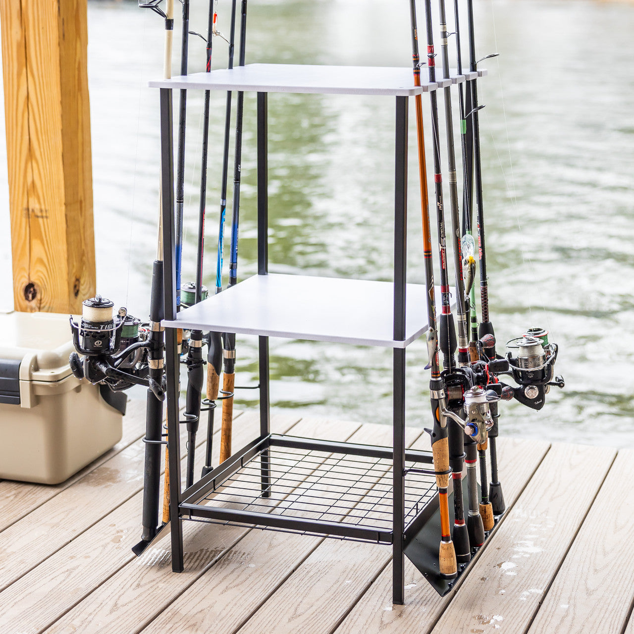 Tarpon Fishing Pole Stand | Holds up to 10 Rods | Backcountry Sportsman