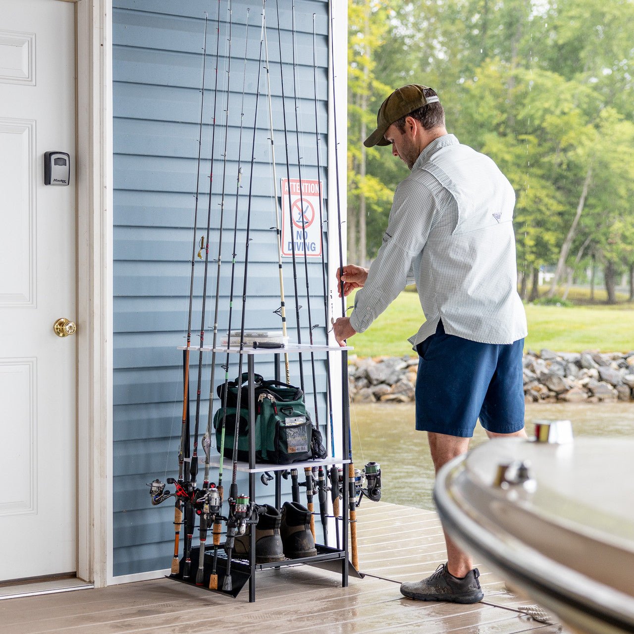Tarpon Fishing Pole Stand | Holds up to 10 Rods | Backcountry Sportsman
