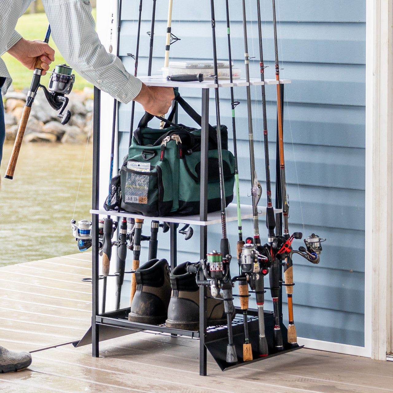Tarpon Fishing Pole Stand | Holds up to 10 Rods | Backcountry Sportsman