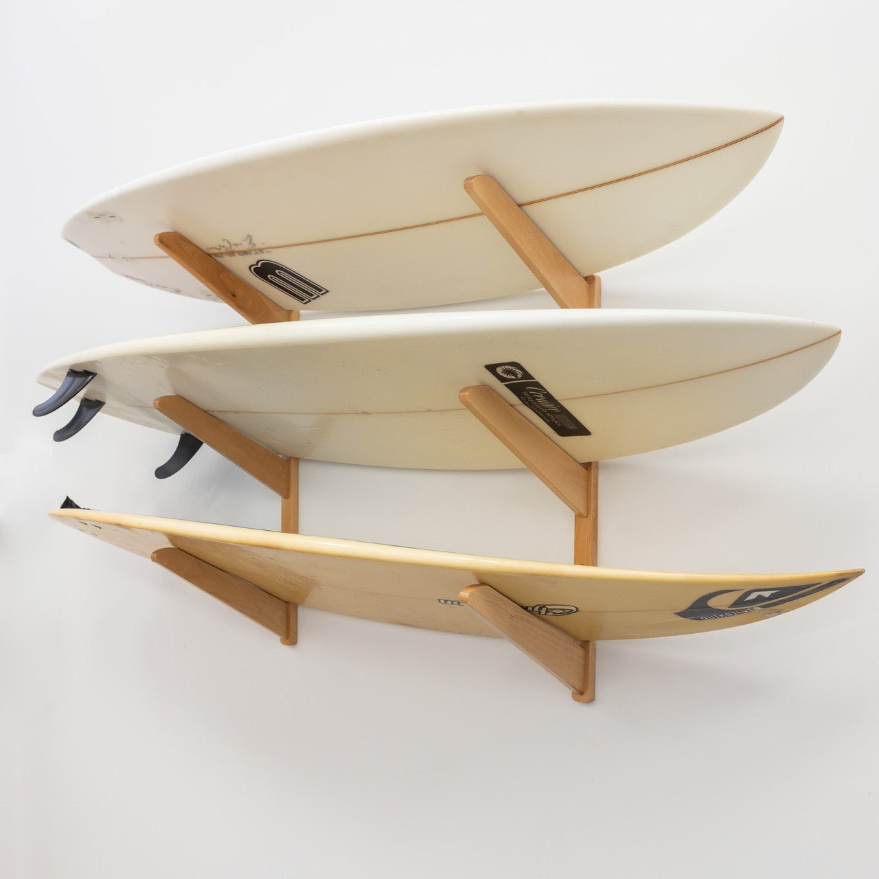 TidyTimber Surfboard Storage Wood Rack | Holds 3 Surfboards | Backcountry Sportsman