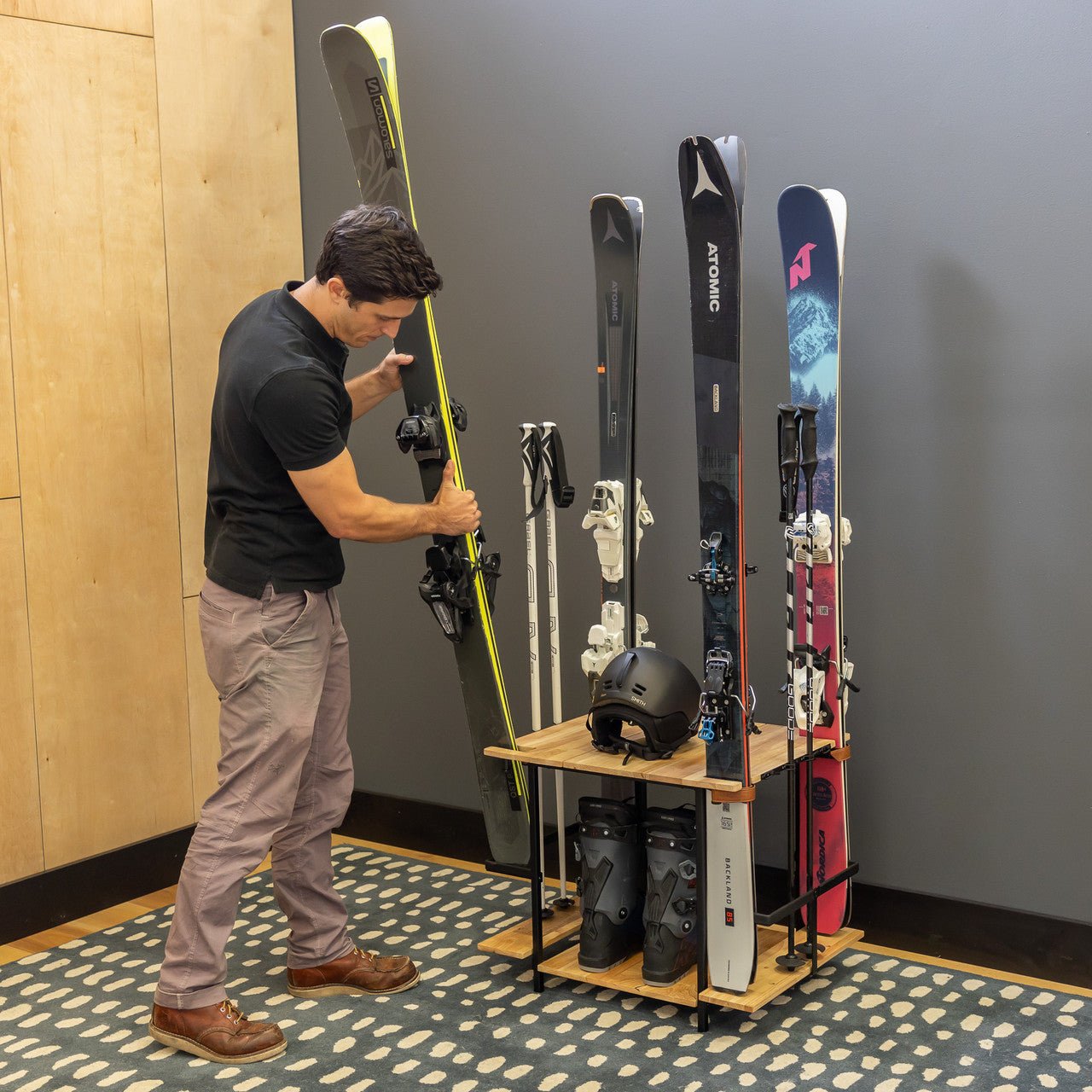 Silverton Ski Organizer | Holds 4 Pairs of Skis | Backcountry Sportsman
