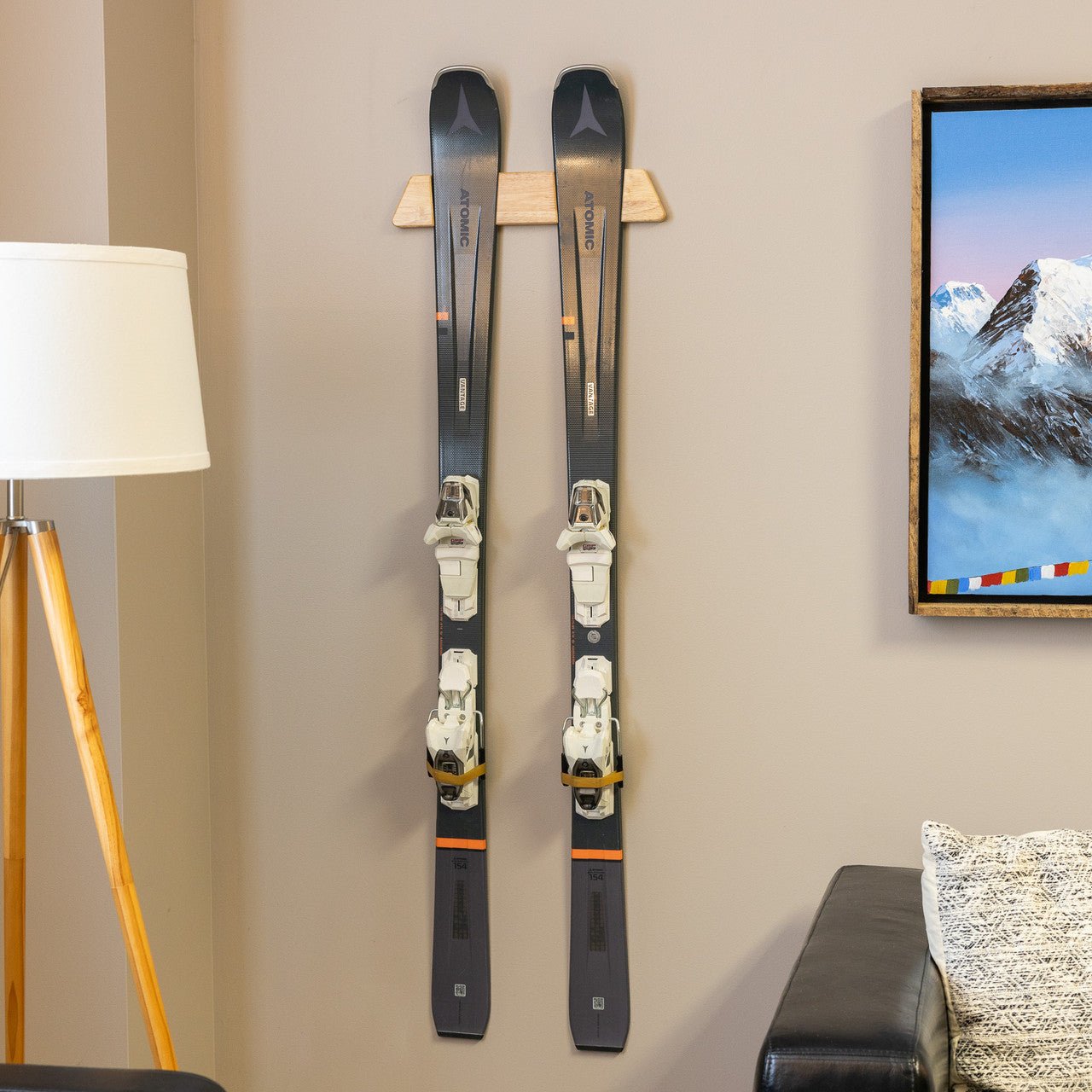 Vail Ski Display | Minimalist Wood Rack | Medium | Backcountry Sportsman